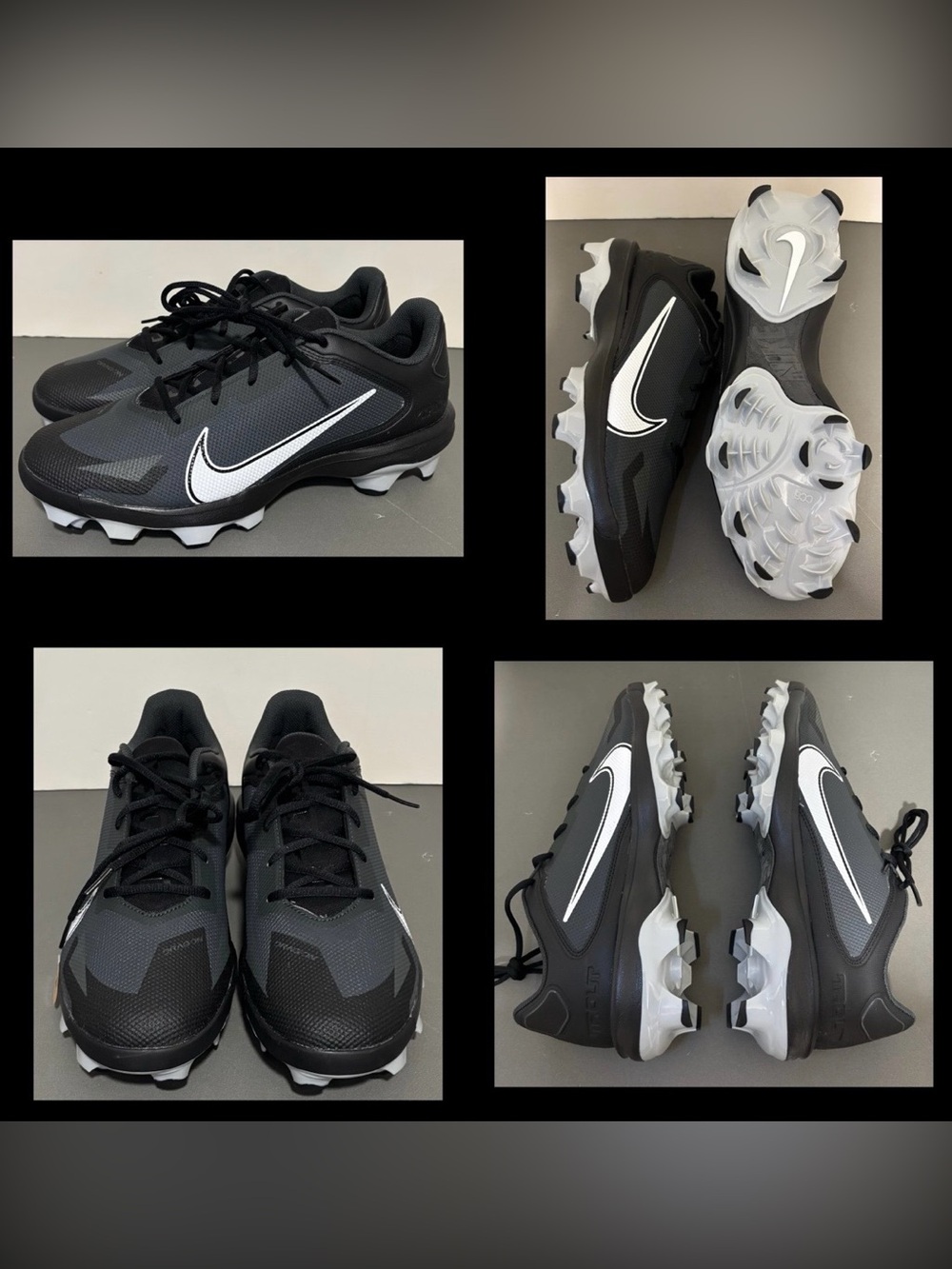 Nike Force Trout 8 Pro MCS Black Men's Baseball Cleats size 11 NEW NO BOX!